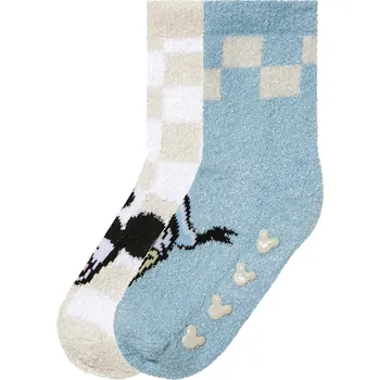 Dětské ponožky, 2 páry (27-30, bílá/modrá)