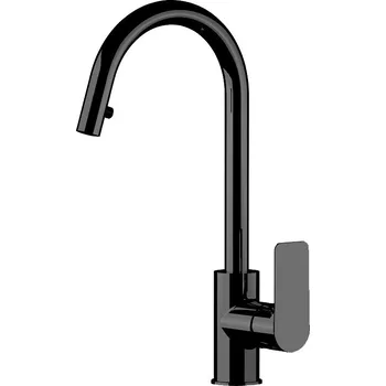 Vodovodní baterie Dřezová stojánková baterie ARNO 8414 - černá matná BAREI8414 + slevový kód, + prodloužená záruka