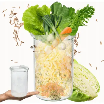 Sklenice Zavařovací Sklenice Weck 1l skleněná zavařovací sklenice nádoba MOLD zavařovací sklenice na zavařeniny 1 Ks 1050