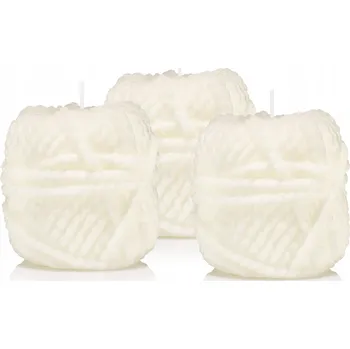 Svíčka Dekorativní parafinová svíčka bez vůně Drobo 3 ks