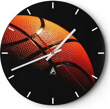 Hodiny Nástěnné hodiny do kuchyně 30x30 Sport Skleněné hodiny do obýváku Loft Tiché