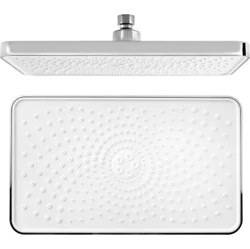 Hlavová sprcha Sapho Hlavová sprcha, 300x180mm, silikon trysky, ABS/chrom/bílá