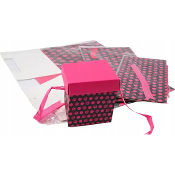 Jednorázové nádobí Karton s odděleným víkem 25 cm x 25 cm x 25 cm 4 ks