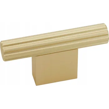 Nábytkové kování Nábytková úchytka T FIANO, kartáčované zlato, 60 mm