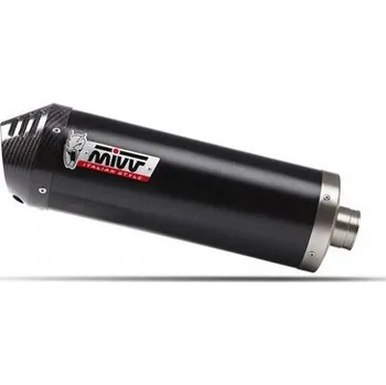 Výfuk pro motocykl Moto výfuk MIVV OVAL BLACK with carbon cap KTM 690 SMC R 2021 - 2023