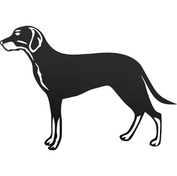 Samolepicí dekorace na vozidlo SAMOLEPKA PES HONIČ POLSKÝ NA AUTO REFLEXNÍ