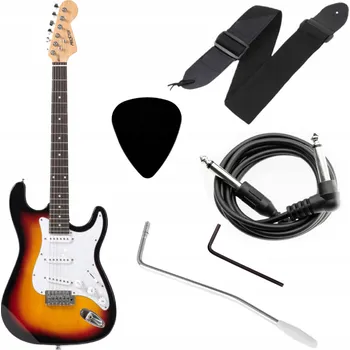 Kytara Elektrická kytara Preston 4/4 Hnědá Sunburst Vintage