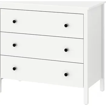 Komoda IKEA KOPPANG komoda se 3 zásuvkami, 90x83x46 cm, bílá