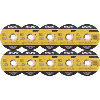 Řezný kotouč 10x kotouč 125x1 mm řezný na ocel/nerez Masipro