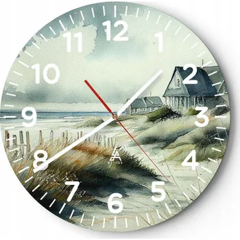 Hodiny Kuchyňské nástěnné hodiny 30x30 Moderní design Skleněné hodiny do obýváku Tiché