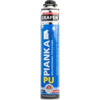 Montážní pěna GRAFEN MONTÁŽNÍ PĚNA CELOROČNÍ OD -10°C PISTOLOVÁ 750ML