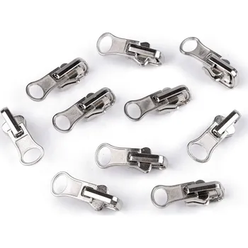 Zip Jezdec ke kostěným zipům No 5 oboustranný překlápěcí Varianta: 1 nikl, Balení: 10 ks