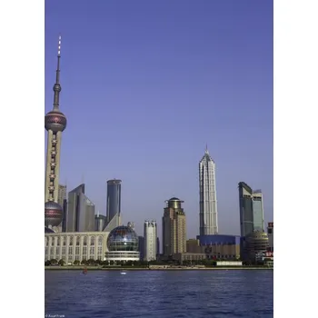 Obraz Plakát Panorama Šanghaje 3 bez rámu 20,5 x 28,4 cm