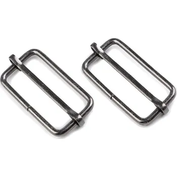 Posunovač na popruhy šíře 33 mm Varianta: 4 nikl černý, Balení: 10 ks