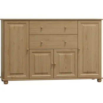 Komoda Nabytek-dreveny.cz Dřevěná komoda MB 62 160x80x47 cm borovice masiv Barevné provedení: Přírodní lakovaná