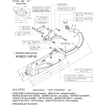 Motodíl Výfuk LeoVince KYMCO YUP 50 2004 - 2005 SITO