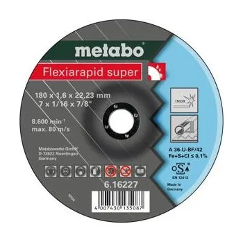 Řezný kotouč Řezný kotouč Metabo Flexiarapid super 180x1,6x22,23 Inox (616227000)
