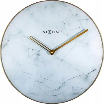 Hodiny Nástěnné hodiny světlé Marble Nextime