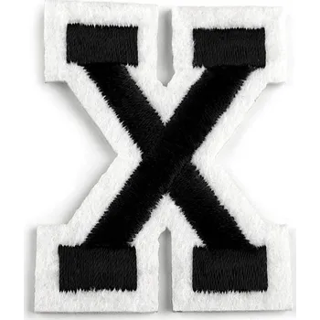 Textilní nažehlovací páska Nažehlovačka písmena Varianta: 24 "X" černá, Balení: 10 ks