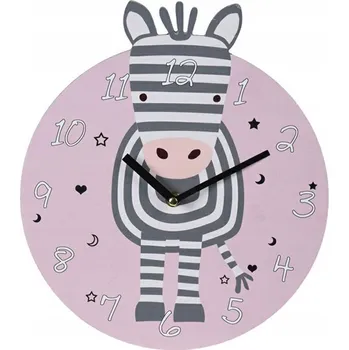 Hodiny Nástěnné hodiny HowHomely růžové 28 cm