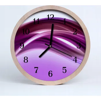 Hodiny Nástěnné hodiny z překližky - Abstraktní linie - Umění