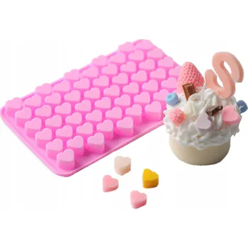 Forma na odlévání Silikonová forma na svíčky, vosk, sádru, mýdlo – srdce