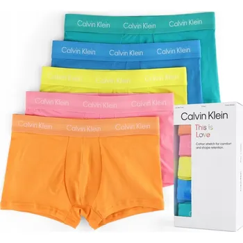 Boxerky CALVIN KLEIN BOXERKY LOW RISE 5 PACK COTTON STRETCH 1DE XL