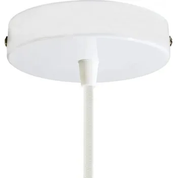 Kovová stropní krytka pr.120mm matná bílá