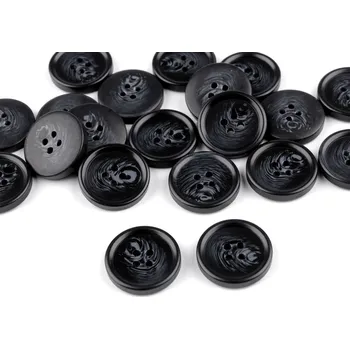 Knoflík Knoflík oblekový velikost 24", 28", 32", 36", 40" Varianta: 9 (36") černá, Balení: 20 ks