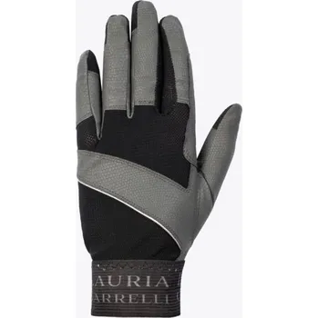 Rukavice jezdecké Livigno Lauria Garrelli pro dospělé, black/grey XS