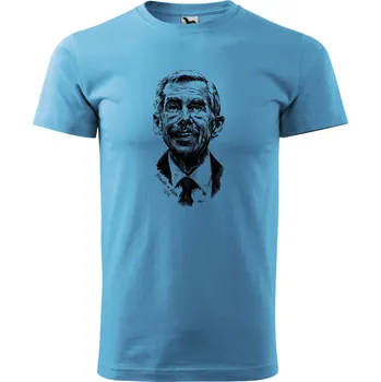 Tričko - Václav Havel prezident Barva: Tyrkysová (44), Velikost: 110 cm/4 roky, Střih: Pánské