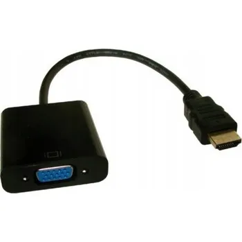 Video redukce Převodník HDMI zástrčka na VGA zásuvku s kabelem černý