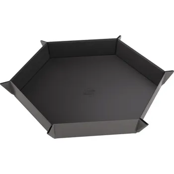 Příslušenství k deskovým hrám Gamegenic Magnetic Dice Tray Hexagonal - černá / šedá