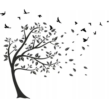 Obraz Nálepky na zeď dekorace na stěnu do obýváku ložnice strom 340x220cm