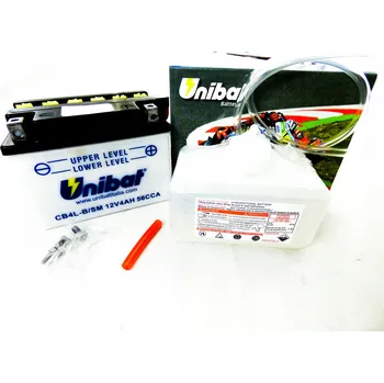 Motobaterie AKUMULÁTOR UNIBAT 4AH 12V P+ CB4L-B/SM