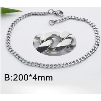 Řetízek Ocelový náramek 200x4mm