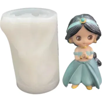 Svíčka Silikonová forma na SVÍČKY VOSK MÝDLA ODLITKY Princezna Jasmína Aladin