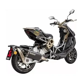 Výfuk pro motocykl Akrapovic Slip On Line Scooter Black Italjet Dragster 125 2020 - 2024