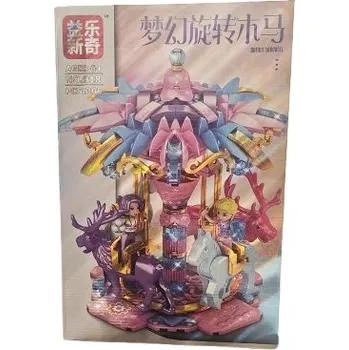 ostatní stavebnice STAVEBNICE KOLOTOČ FIGURKY KONĚ ZVÍŘATA E2436 EMAJ