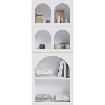 regál Regál AJKmeble 80 cm x 200 cm x 30,5 cm bílý