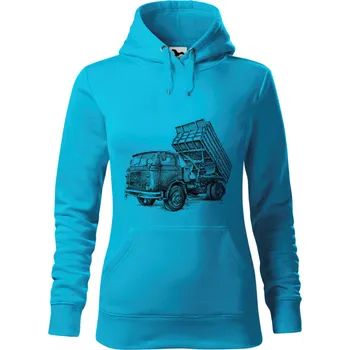 Dámská mikina Mikina - Liaz 706 Barva: Modrá - tyrkysová (44), Velikost: S, Střih: Dámské