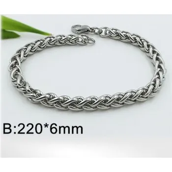 Řetízek Ocelový náramek - 220x6mm