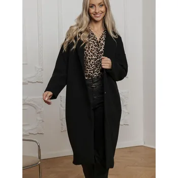 Dámská móda Dámský kabát CLR036 - černý - L