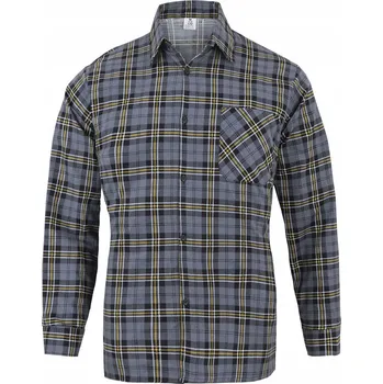 Pánská košile Pracovní košile z polské bavlna flanelu, kostkovaná, BOZP