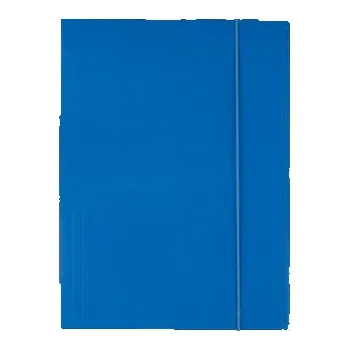 Teczka A4 kartonowa z gumką niebieska 300g D.RECT