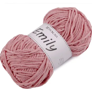 Příze Pletací žinylková příze Emily 100 g Varianta: 7 (19) pudrová, Balení: 1 ks