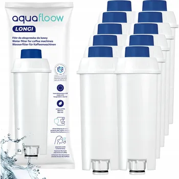 Příslušenství pro přípravu kávy Vodní filtr AquaFloow Longi pro kávovary Delonghi - 10 kusů