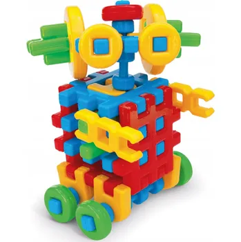 ostatní stavebnice Vafle Marioinex Robot 34 plastových dílků