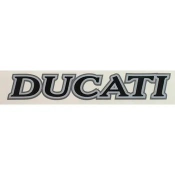 samolepka Samolepky obtisk DUCATI samolepka LOGO černá šedá stříbrná