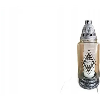 Svíčka Celoroční Hřbitovní Svíčka s dekoracemi E-64